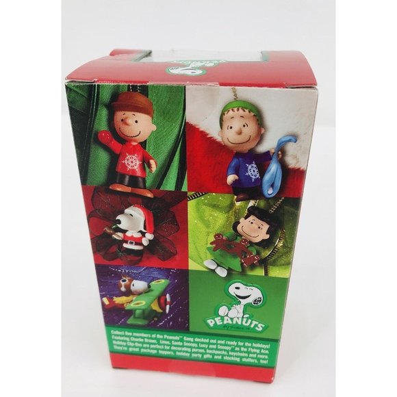 2013 Charlie Brown Lucy And Linus Christmas Ornament Mini Figure Clip On Peanuts - Picture 11 of 16